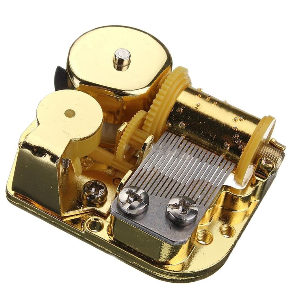 4100 Musical Mechanism, Metal, Golden-Clockwork, Over The Rainbow
